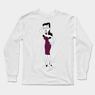 Natasha Fatale - Rocky Bullwinkle Long Sleeve T-Shirt